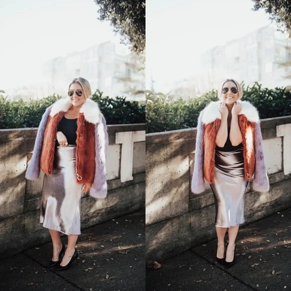 LPA Jackets Coats Lpa X Revolve Faux Fur Jacket 43 Poshmark